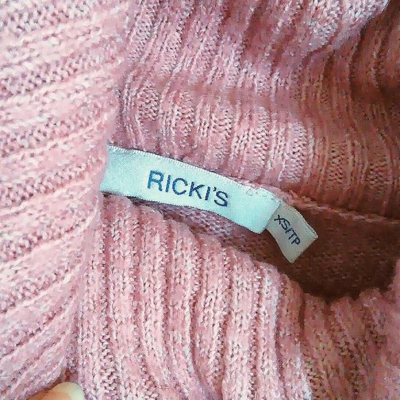 Pink Raglan Longline Split Hem Turtleneck Sweater - Picture 6 of 11